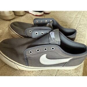 Nike Canvas Slip On Shoes Mens Size 8.5 Gray Skate Sneakers